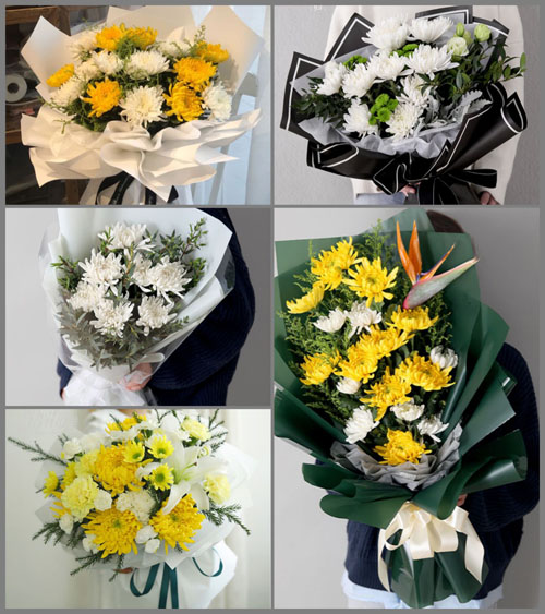 广东汕尾市城区红草镇光明村白事花束代送